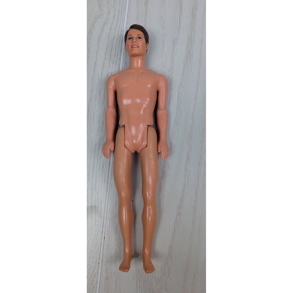 Mattel Vintage 90s Ken barbie doll Brunette Blue Eyes Nude - Picture 2 of 10